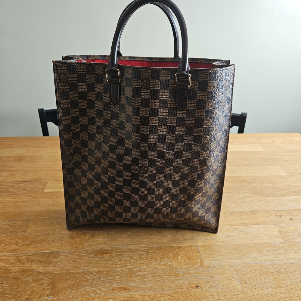 Louis Vuitton Sac Plat in Damier Ebene